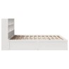 Cadre de lit sans matelas blanc 180x200 cm bois massif de pin 