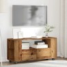 Meuble TV avec roulettes vieux bois bois d'ingénierie 