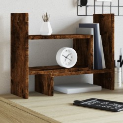 Organisateur de bureau chêne fumé 38,5x17x39 cm bois ingénierie 
