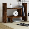 Organisateur de bureau chêne fumé 38,5x17x39 cm bois ingénierie 