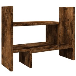 Organisateur de bureau chêne fumé 38,5x17x39 cm bois ingénierie 