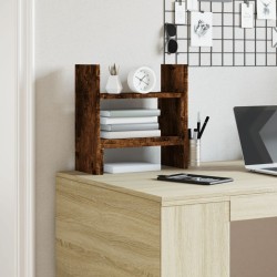 Organisateur de bureau chêne fumé 38,5x17x39 cm bois ingénierie 