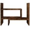 Organisateur de bureau chêne fumé 38,5x17x39 cm bois ingénierie 
