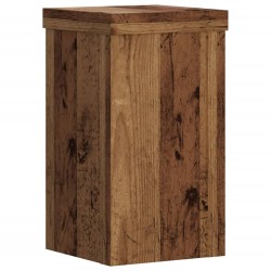 Supports pour plantes 2 pcs vieux bois bois d'ingénierie 