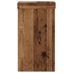 Supports pour plantes 2 pcs vieux bois bois d'ingénierie 
