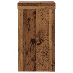 Supports pour plantes 2 pcs vieux bois bois d'ingénierie 