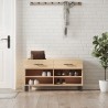 Banc à chaussures chêne sonoma 102x35x55 cm bois d'ingénierie 