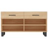 Banc à chaussures chêne sonoma 102x35x55 cm bois d'ingénierie 