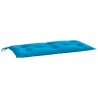 Coussin de banc de jardin bleu clair 100x50x7 cm tissu oxford 