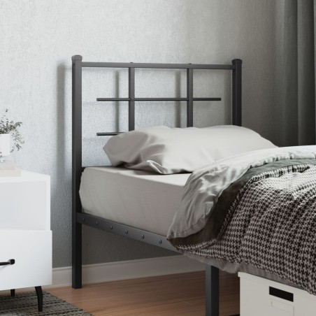 Tête de lit métal noir 80 cm 