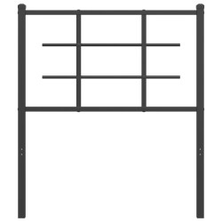 Tête de lit métal noir 80 cm 