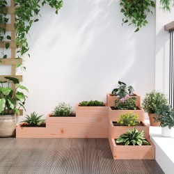Jardinière 4 niveaux 106x104,5x36 cm bois de douglas massif 