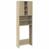 Meuble pour machine à laver chêne sonoma 64x25,5x190 cm 