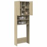 Meuble pour machine à laver chêne sonoma 64x25,5x190 cm 