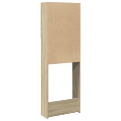 Meuble pour machine à laver chêne sonoma 64x25,5x190 cm 