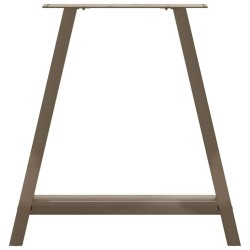 Pieds de table à manger en forme de A, 2 pièces, 70 x (72-73) cm, acier 