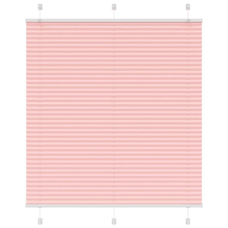 Store plissé rose 120x100 cm largeur du tissu 119,4cm polyester 