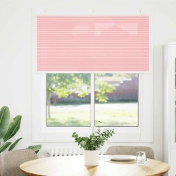 Store plissé rose 120x100 cm largeur du tissu 119,4cm polyester 