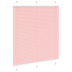 Store plissé rose 120x100 cm largeur du tissu 119,4cm polyester 