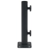 Base de parasol pour mât Ø32/34/38 mm noir mat acier 