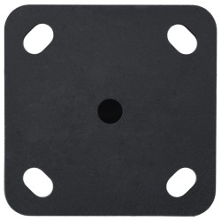 Base de parasol pour mât Ø32/34/38 mm noir mat acier 