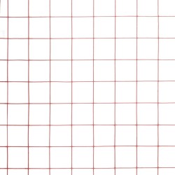 Grillage Acier avec revêtement en PVC 25x1,5 m Rouge 