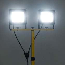 Projecteur à LED avec trépied 2x100 W Blanc froid  