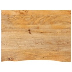 Dessus de table à bord vivant 70x60x3,8 cm bois massif manguier 