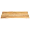 Dessus de table à bord vivant 70x60x3,8 cm bois massif manguier 