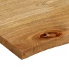 Dessus de table à bord vivant 70x60x3,8 cm bois massif manguier 