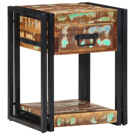 Table de chevet40x35x50 cm en bois massif de récupération 