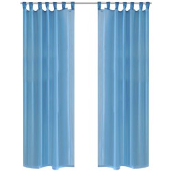Rideau fin Turquoise 140x245 cm 2 pcs 