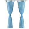 Rideau fin Turquoise 140x245 cm 2 pcs 
