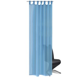Rideau fin Turquoise 140x245 cm 2 pcs 