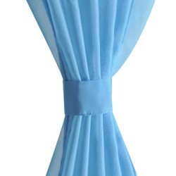 Rideau fin Turquoise 140x245 cm 2 pcs 