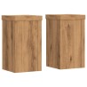 Supports pour plantes 2 pcs chêne artisanal bois d'ingénierie 