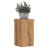 Supports pour plantes 2 pcs chêne artisanal bois d'ingénierie 