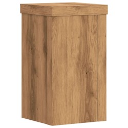 Supports pour plantes 2 pcs chêne artisanal bois d'ingénierie 
