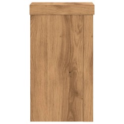 Supports pour plantes 2 pcs chêne artisanal bois d'ingénierie 