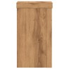Supports pour plantes 2 pcs chêne artisanal bois d'ingénierie 