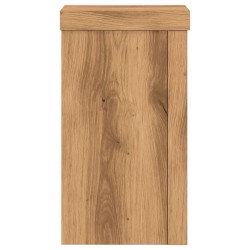 Supports pour plantes 2 pcs chêne artisanal bois d'ingénierie 