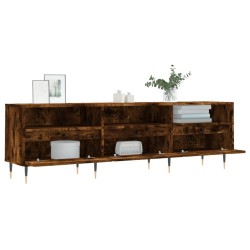 Meuble TV chêne fumé 150x30x44,5 cm bois d'ingénierie 