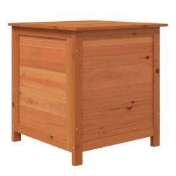 Boîte à coussins d'extérieur Marron 50x50x56 cm Sapin massif 