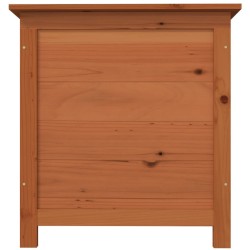 Boîte à coussins d'extérieur Marron 50x50x56 cm Sapin massif 