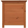 Boîte à coussins d'extérieur Marron 50x50x56 cm Sapin massif 