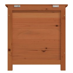 Boîte à coussins d'extérieur Marron 50x50x56 cm Sapin massif 