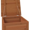 Boîte à coussins d'extérieur Marron 50x50x56 cm Sapin massif 