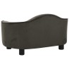 Canapé pour chien Gris foncé 67x47x36 cm Peluche 