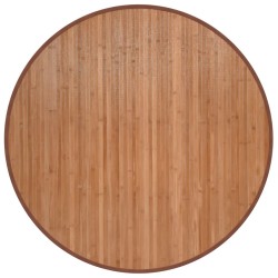 Tapis rond naturel 100 cm bambou 