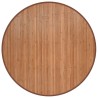 Tapis rond naturel 100 cm bambou 